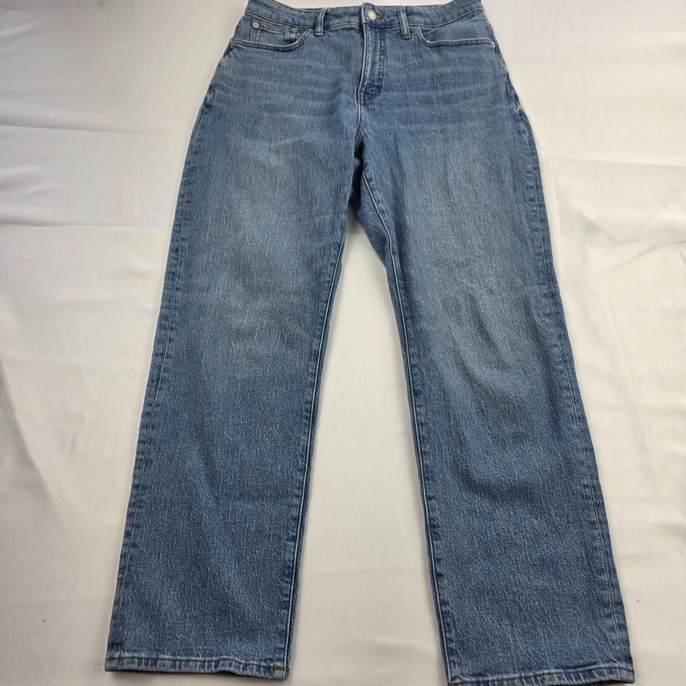 Madewell Curvy 90s Straight Jeans Womens 30 Medium Wash Blue High Rise Denim